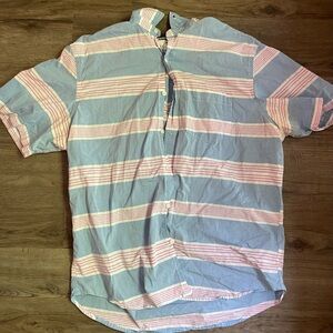 Old Navy Blue and Pink Casual Button Down Shirt